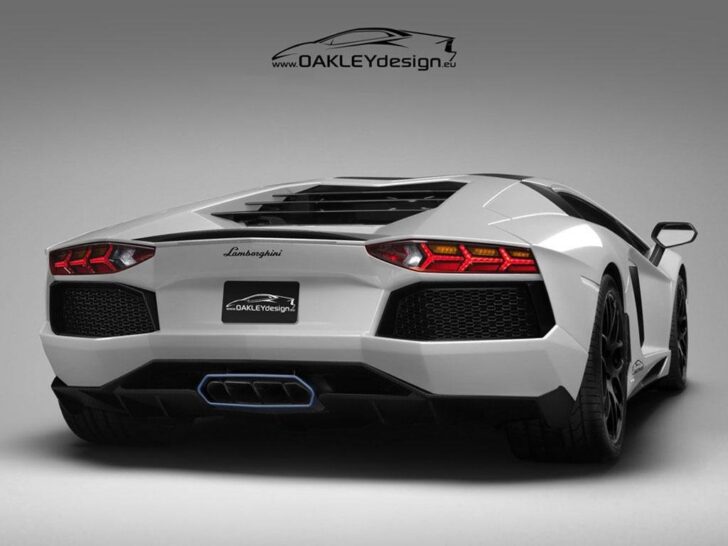 Lamborghini Aventador от Oakley Design — вид сзади