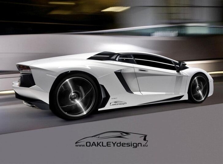Lamborghini Aventador от Oakley Design — вид сбоку и сзади