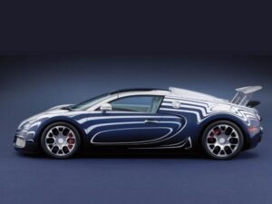 Bugatti Veyron L'Or Blanc — вид сбоку