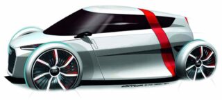 Audi urban concept — вид сбоку