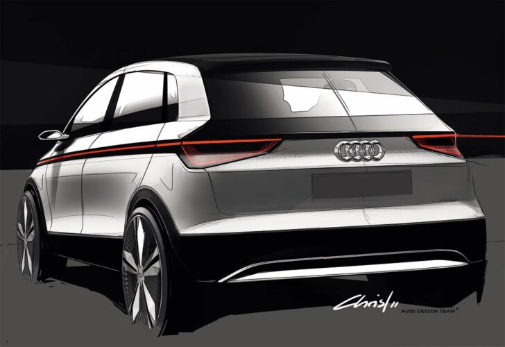 Audi A2 — вид сзади