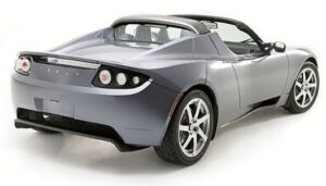 Tesla Roadster (вид сзади)