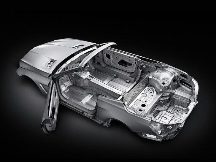 Алюминиевый кузов Mercedes-Benz SL 2012 года