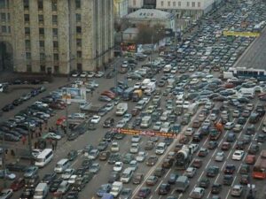 В минувшем году в Москве значительно выросло количество автомобилей