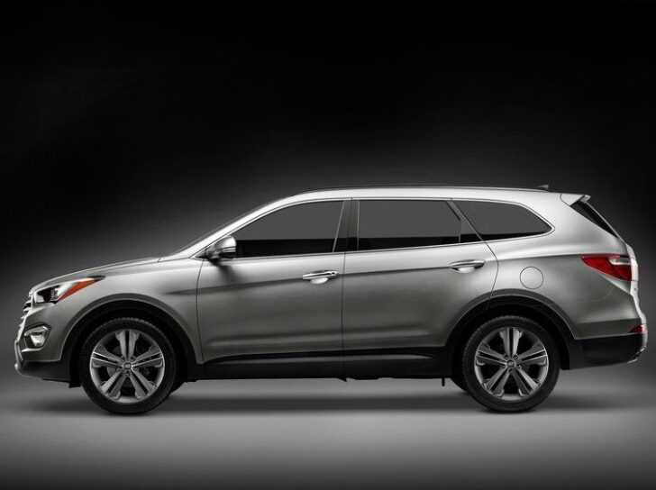 2013 Hyundai Santa Fe — вид сбоку