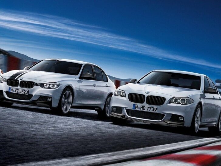 BMW 3 и BMW 5 с аксессуарами от М Performance — фото А