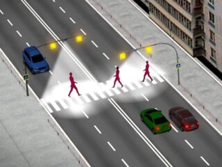Сигнальный осветитель пешеходного перехода
