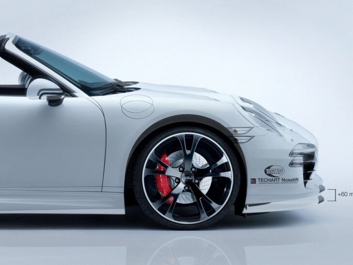 Тюнеры из ателье Techart научили Porsche 911 Carrera S приподниматься перед «лежачими полицейскими»
