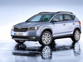 Компьютерный рендер кроссовера Skoda