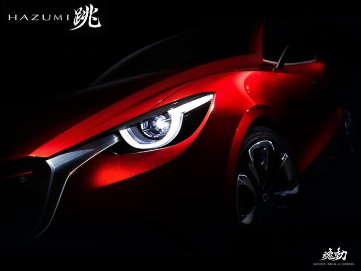 Mazda опубликовала первый тизер концептуального хэтчбека Hazumi