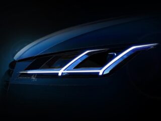 Фрагмент головной оптики нового Audi TT