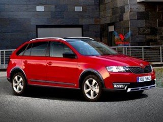 Рендер внедорожной Skoda Rapid