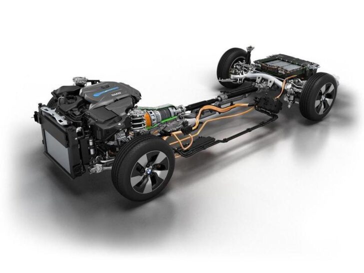 Компоновка силовой установки BMW 3-Series Hybrid