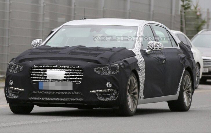 Обновленный Hyundai Equus замечен в Германии