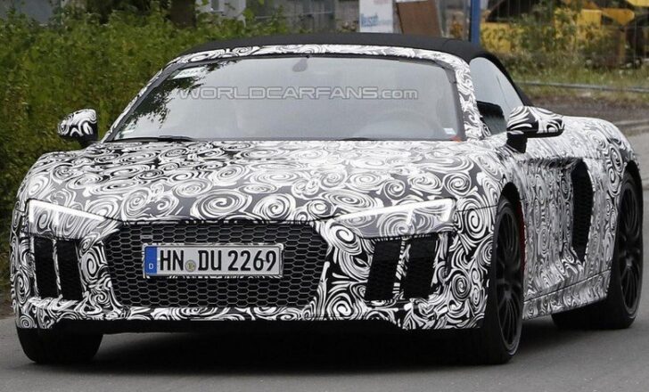 Audi впервые вывела на тесты открытую версию R8