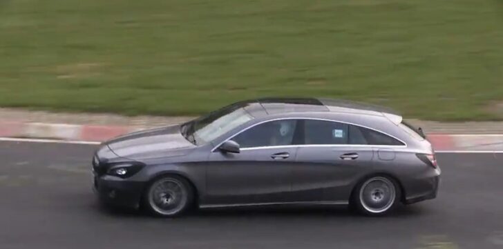 Обновленный Mercedes-Benz CLA Shooting Brake тестируют в Нюрбургринге