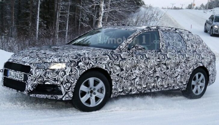 Новую Audi A4 Allroad заметили на тестах в зимних условиях