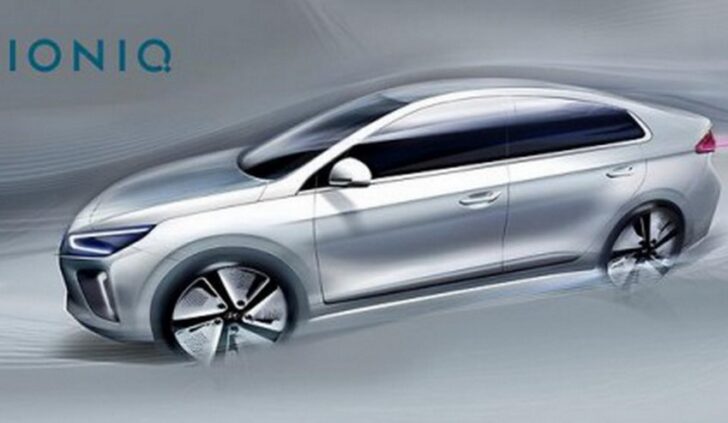 Hyundai выложил в Сеть первые изображения седана IONIQ