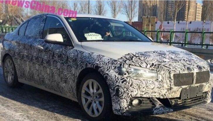 Новый седан BMW 1-Series замечен во время тестов в Китае