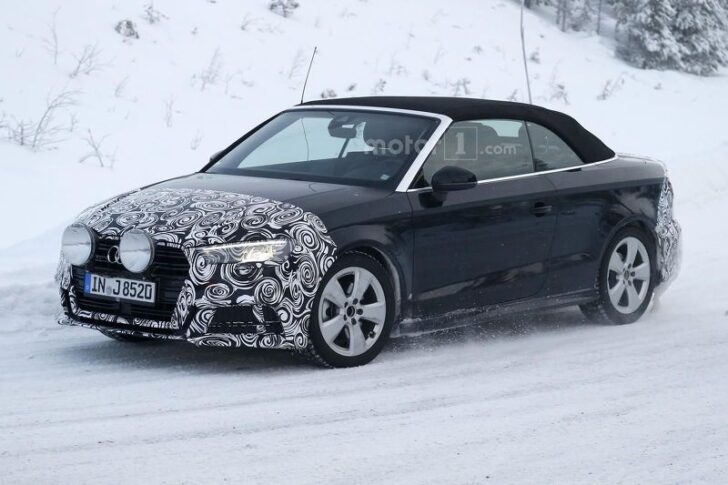 Обновленный Audi A3 Cabrio проходит зимние тесты