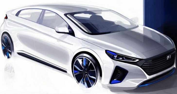 Hyundai показал очередные эскизы новой модели Hyundai Ioniq