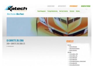 Скриншот веб-страницы с C8 Corvette ZR1/Zora LT5