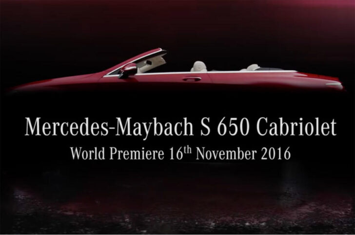 В Лос-Анджелесе представят кабриолет Mercedes-Maybach S650 Cabriolet