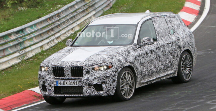 BMW выпустил прототип модели X3 M на тесты в Нюрбургринге‍
