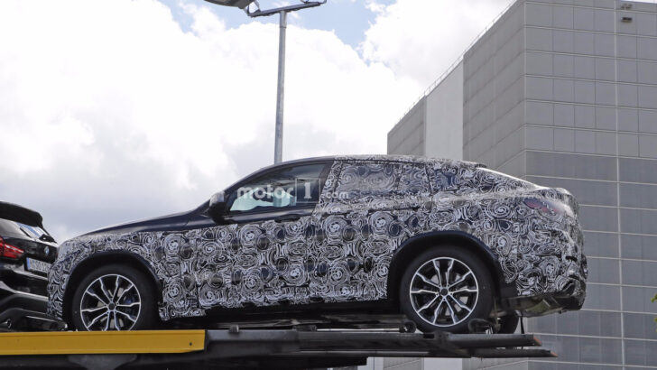 Опубликованы первые шпионские фото кроссовера BMW X4 нового поколения