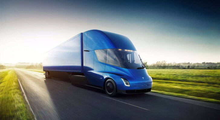 В США на тестах заметили новый электрический грузовик Tesla Semi