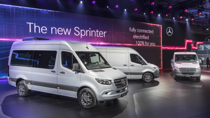 Mercedes-Benz выпустит электрическую версию нового фургона Sprinter