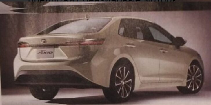 В сети появились первые фотографии Toyota Corolla Axio и Fielder
