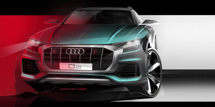 Audi на тизере показала дизайн нового серийного кроссовера Audi Q8