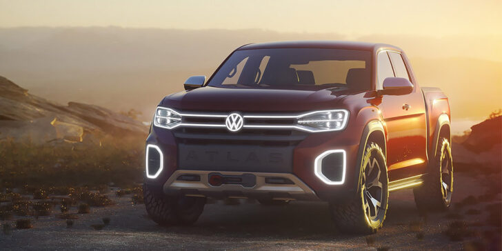 Компания Volkswagen выпустит большой пикап на базе Atlas Tanoak