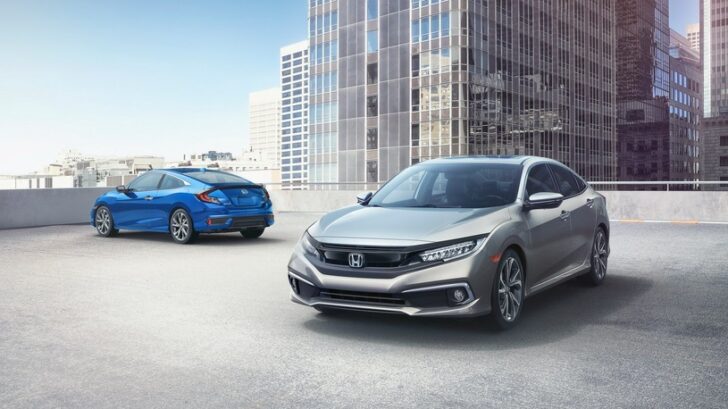 Компания Honda представила обновленные Honda Civic Sedan и Civic Coupe