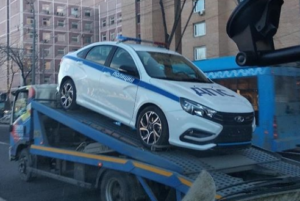 Полицейская версия Lada Vesta Sport замечена в Москве