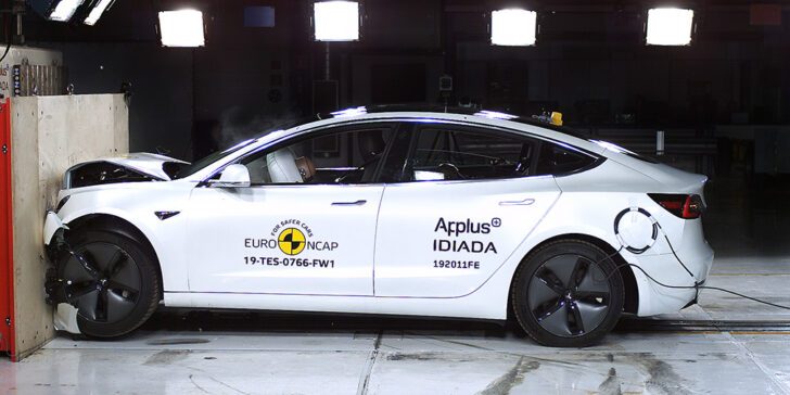 Tesla Model 3 установила новый рекорд на краш-тестах Euro NCAP