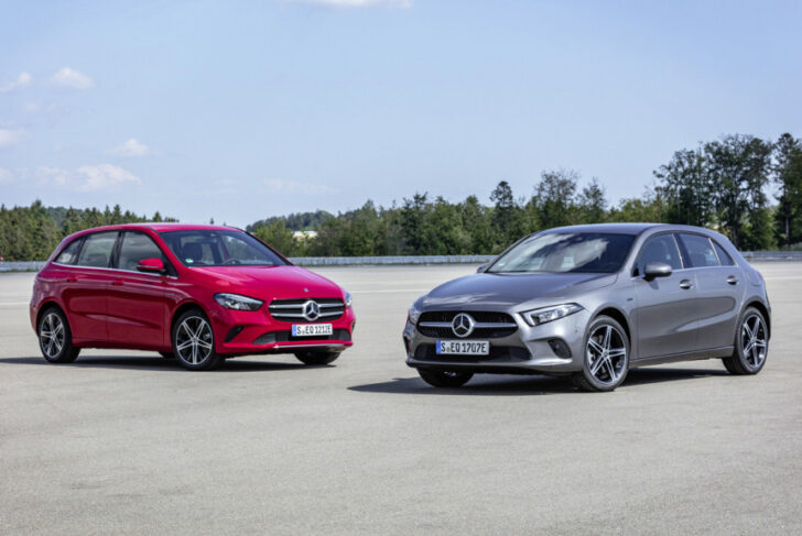 Новые модели Mercedes A-Class и B-Class получили гибридные установки