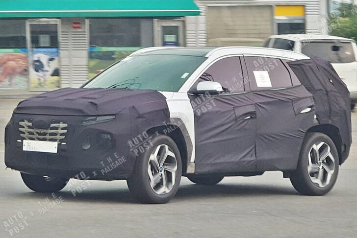 Новый Hyundai Tucson снова замечен на тестах