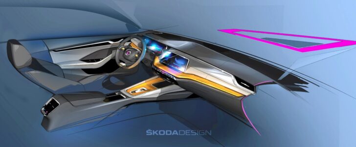 Показали официальные изображения салона новой Skoda Octavia