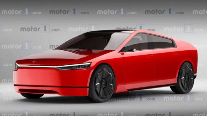 На Tesla Model S примерили дизайн пикапа Cybertruck