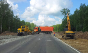 Строительство дороги. Фото Moscow-Live.ru