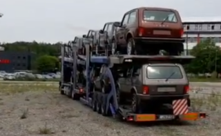 LADA 4x4 на автовозе