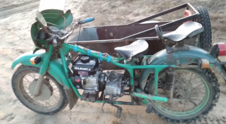 Мотоцикл «Урал». Фото кадр из видео YouTube