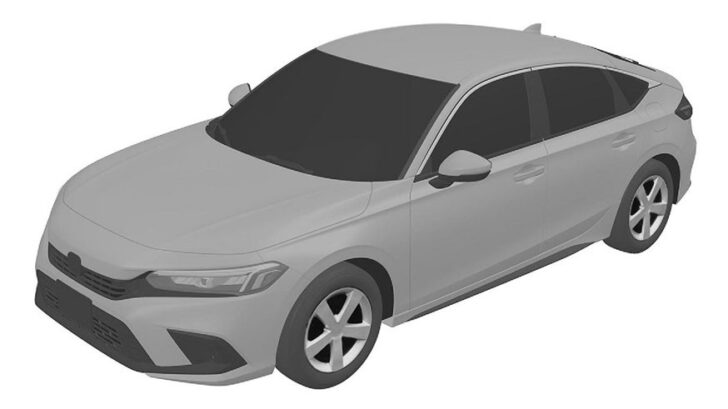 Патентное изображение Honda Civic XI