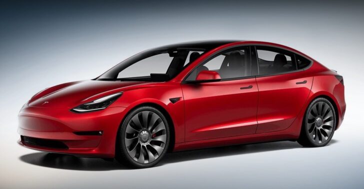 Компания Tesla начала продажи электромобилей Tesla Model 3 2021 года со старыми батареями