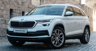 Рендер обновленного Skoda Kodiaq