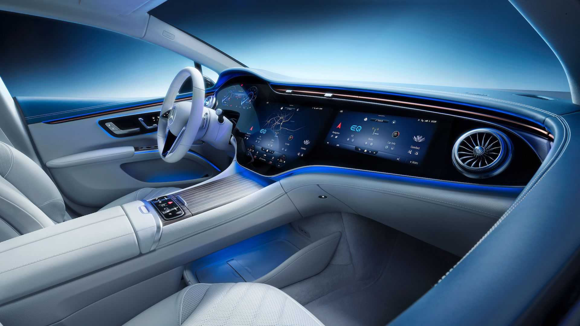 Mercedes Benz Vision EQS салон