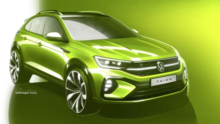 Volkswagen представил изображения нового купе-кроссовера Taigo для Европы