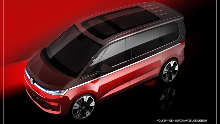 Volkswagen Multivan T7 получит новый дизайн после перехода на платформу MQB
